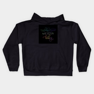 Neurodivergent as Heck black Kids Hoodie